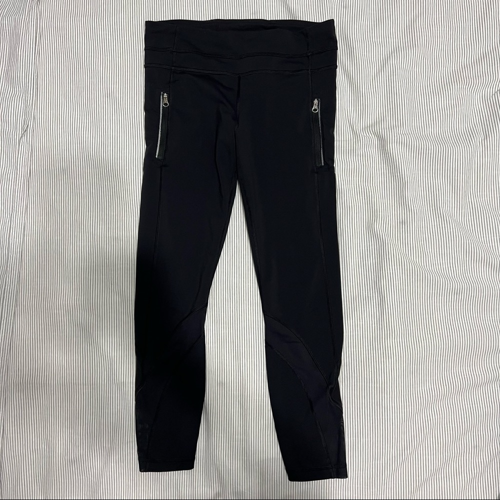 Lululemon black  leggings , size 8